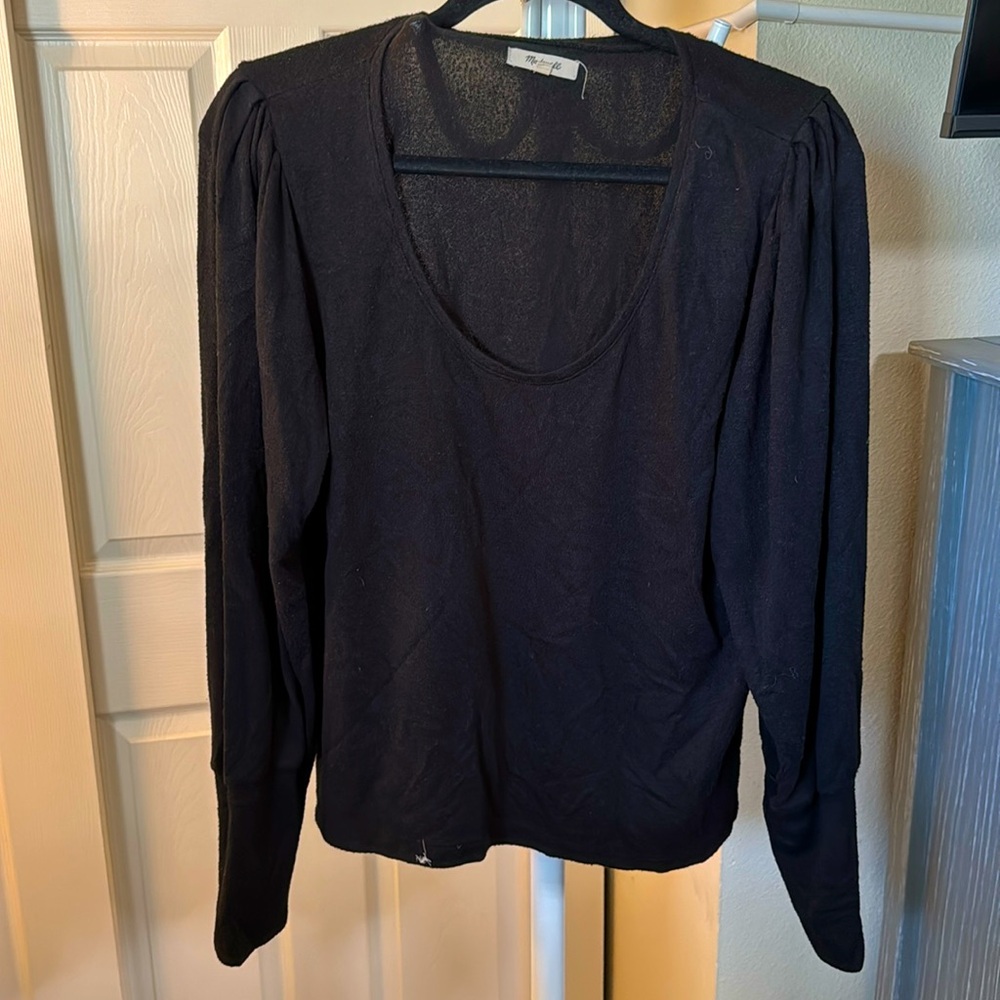 Madewell Balloon sleeve light weight sweater